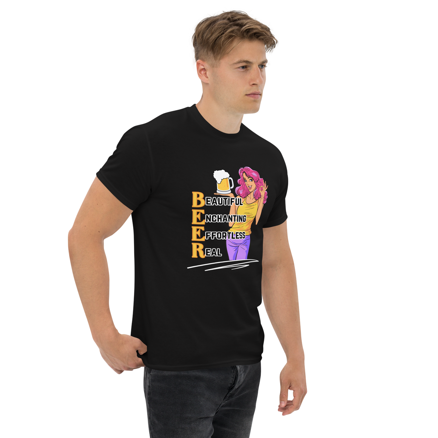 B.E.E.R. Says it All - Men's T-Shirt