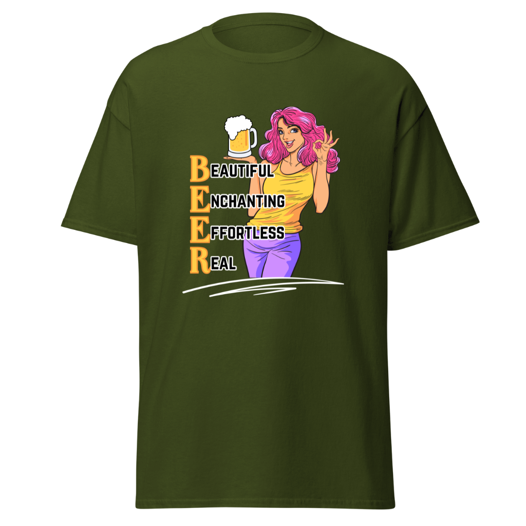 B.E.E.R. Says it All - Men's T-Shirt