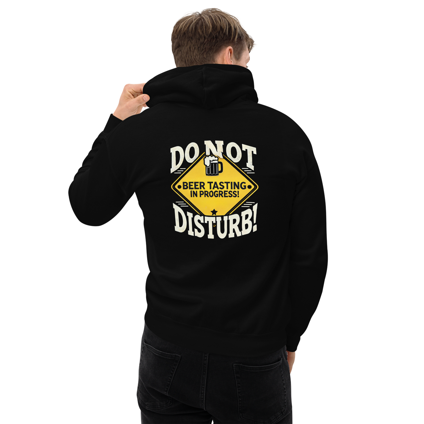 Do Not Disturb Hoodie Male Model