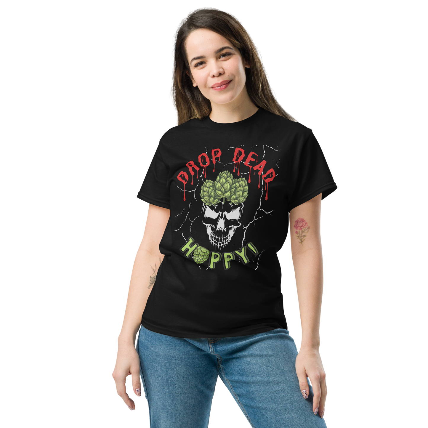 Drop Dead Hoppy(Dark) - Unisex T-Shirt