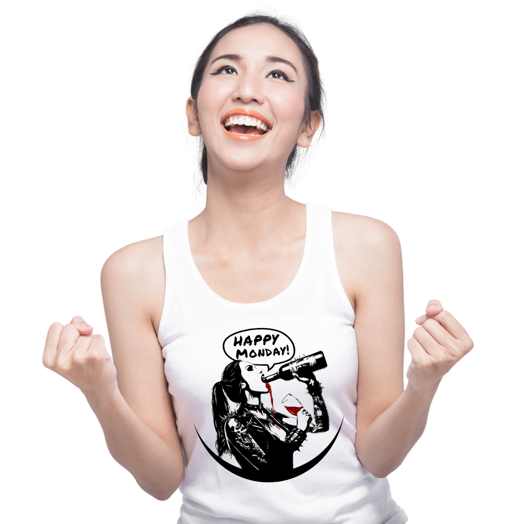 Happy Monday - Ladies Racerback Tank