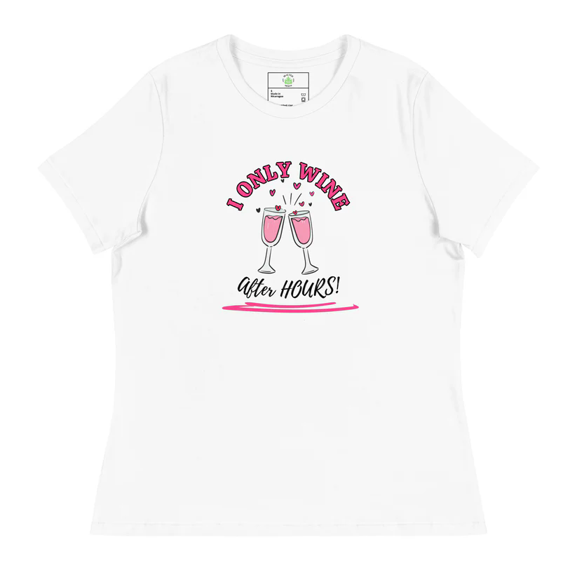 I Only Wine Fitted T-Shirt