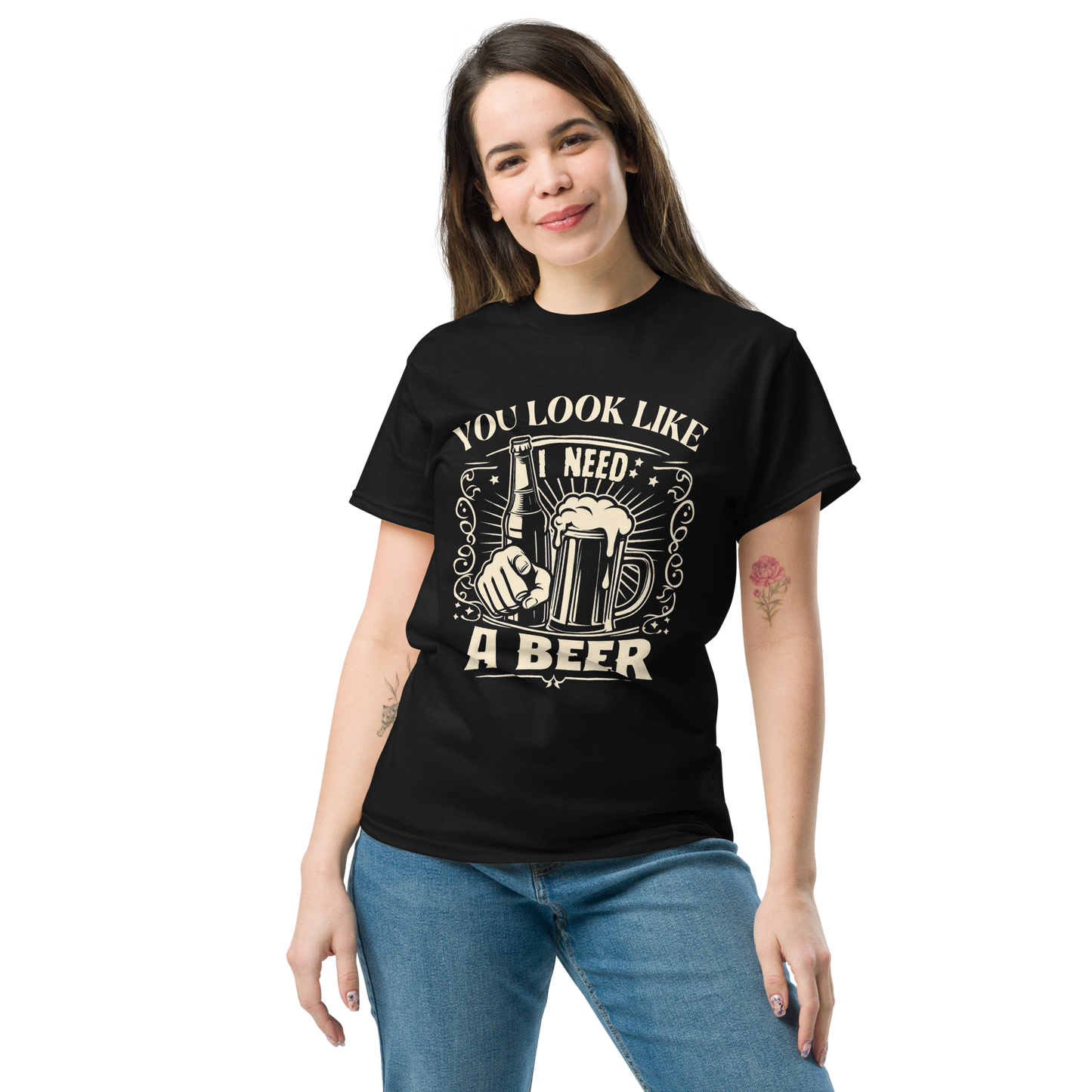You Look Like I Need A Beer (Dark) - Unisex T-Shirt
