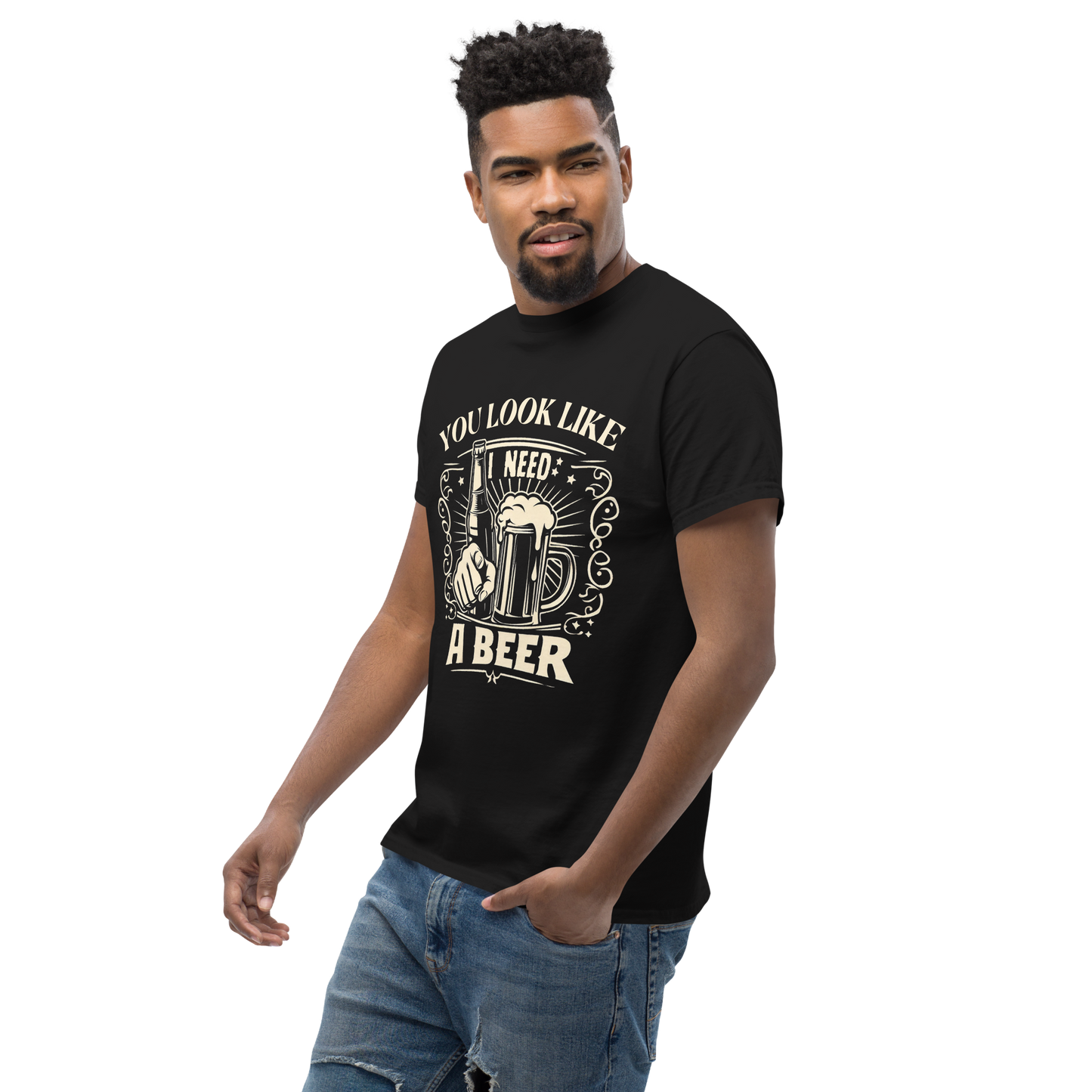 You Look Like I Need A Beer (Dark) - Unisex T-Shirt