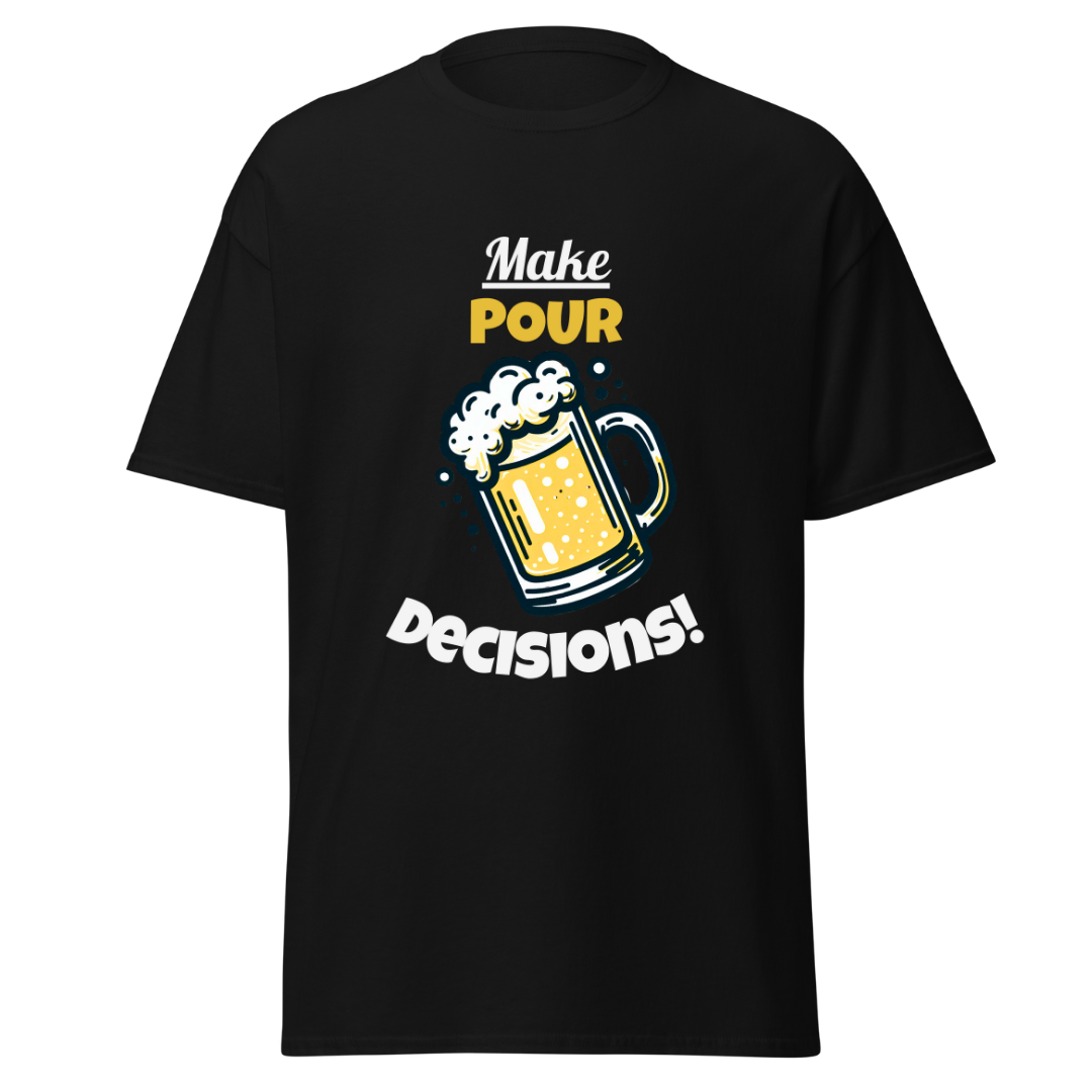 Black Pour Decisions Printed T-Shirt South Africa