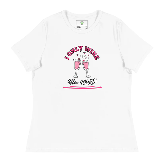 I Only Wine Fitted T-Shirt